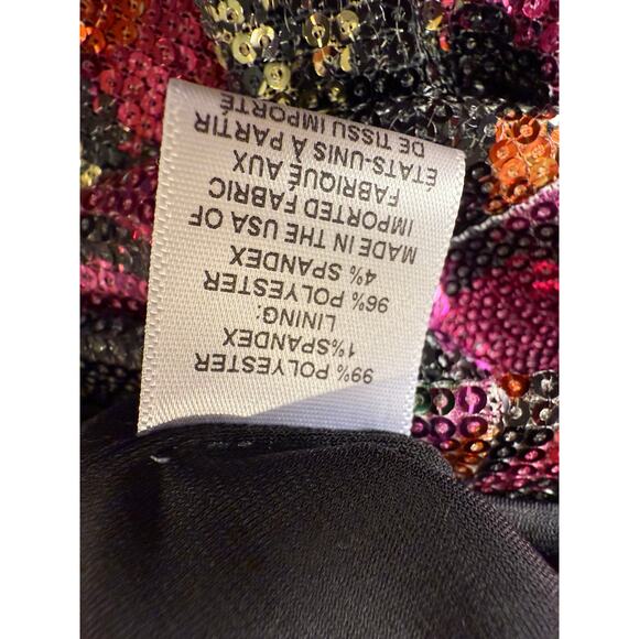 Misa Los Angeles Sequin Mini Dress Size: XS Psychodelic Floral Grove - Picture 5 of 5